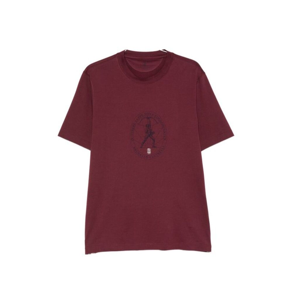 Brunello Cucinelli Men Logo Cotton T-Shirt